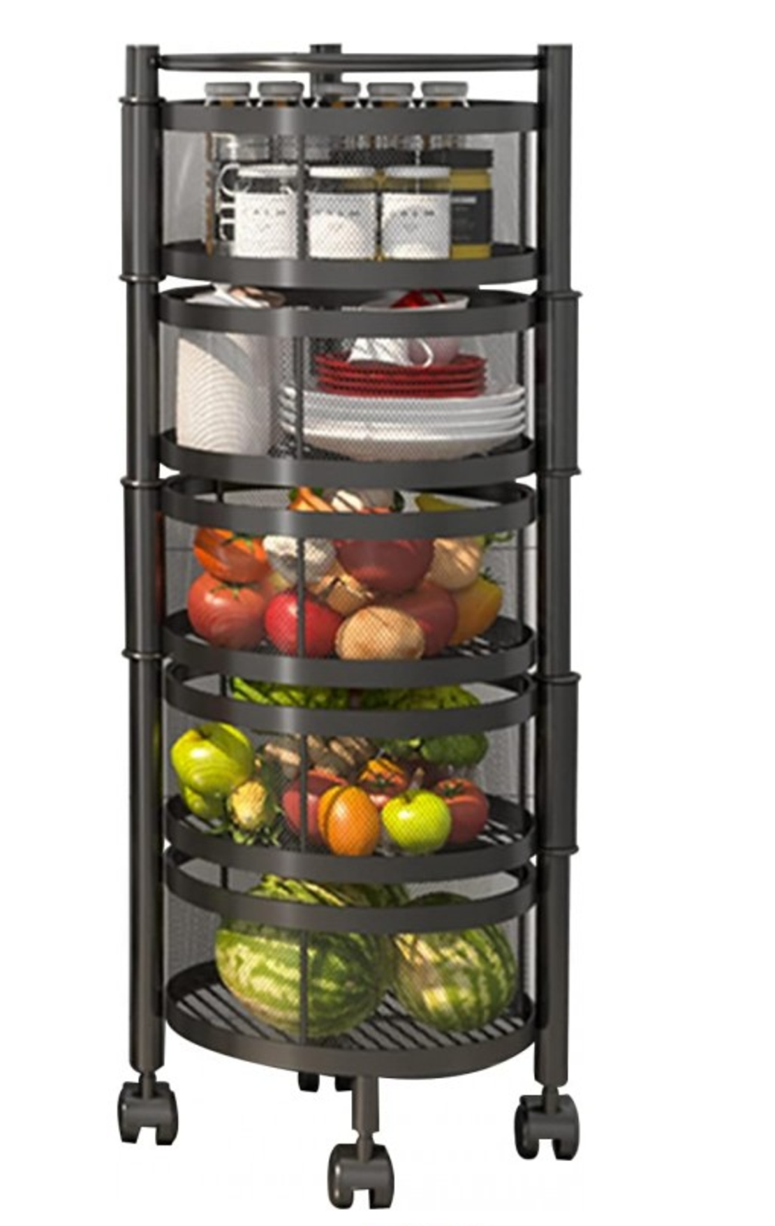 Домакински органайзер подвижен кръгъл