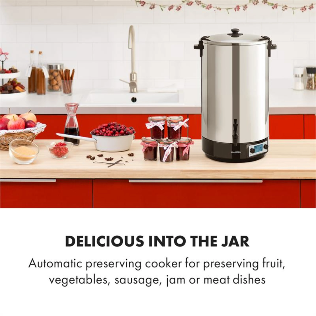 Дигитален казан за буркани 60L неръждаема стомана