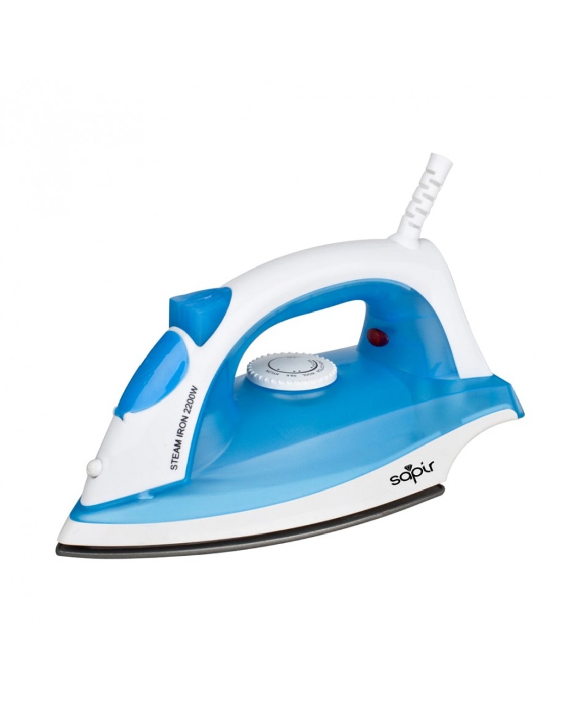 Парна ютия sapir SP 1050 BRC, 2200w, 150 мл, керамична плоча, термостат, син/бял