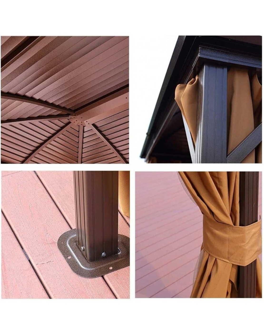 Градинска пергола с алуминиева конструкция