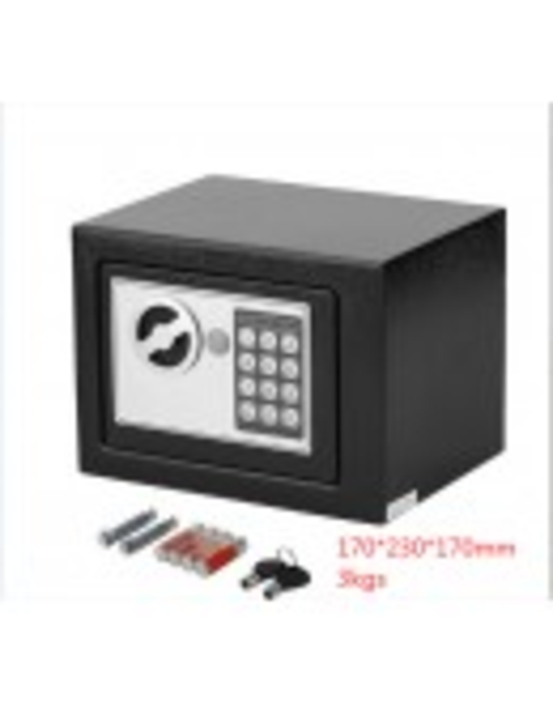 Сейф каса 17х23х17 см.