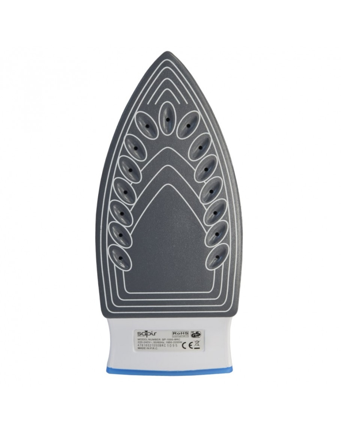 Парна ютия sapir SP 1050 BRC, 2200w, 150 мл, керамична плоча, термостат, син/бял