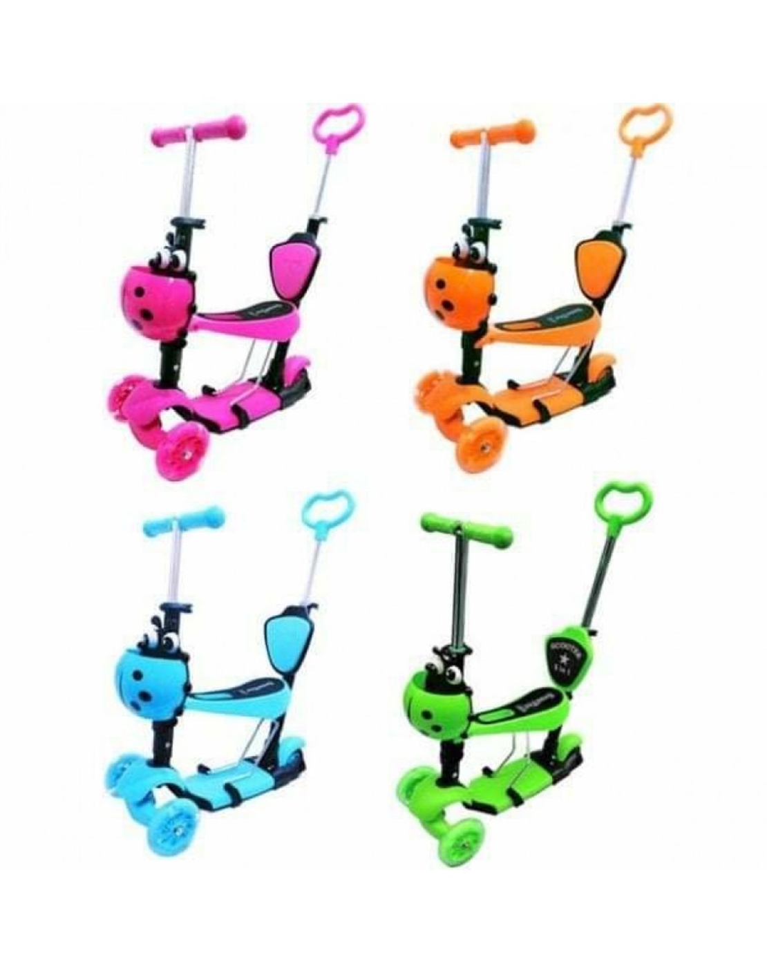 Тротинетка 5в1 калинка