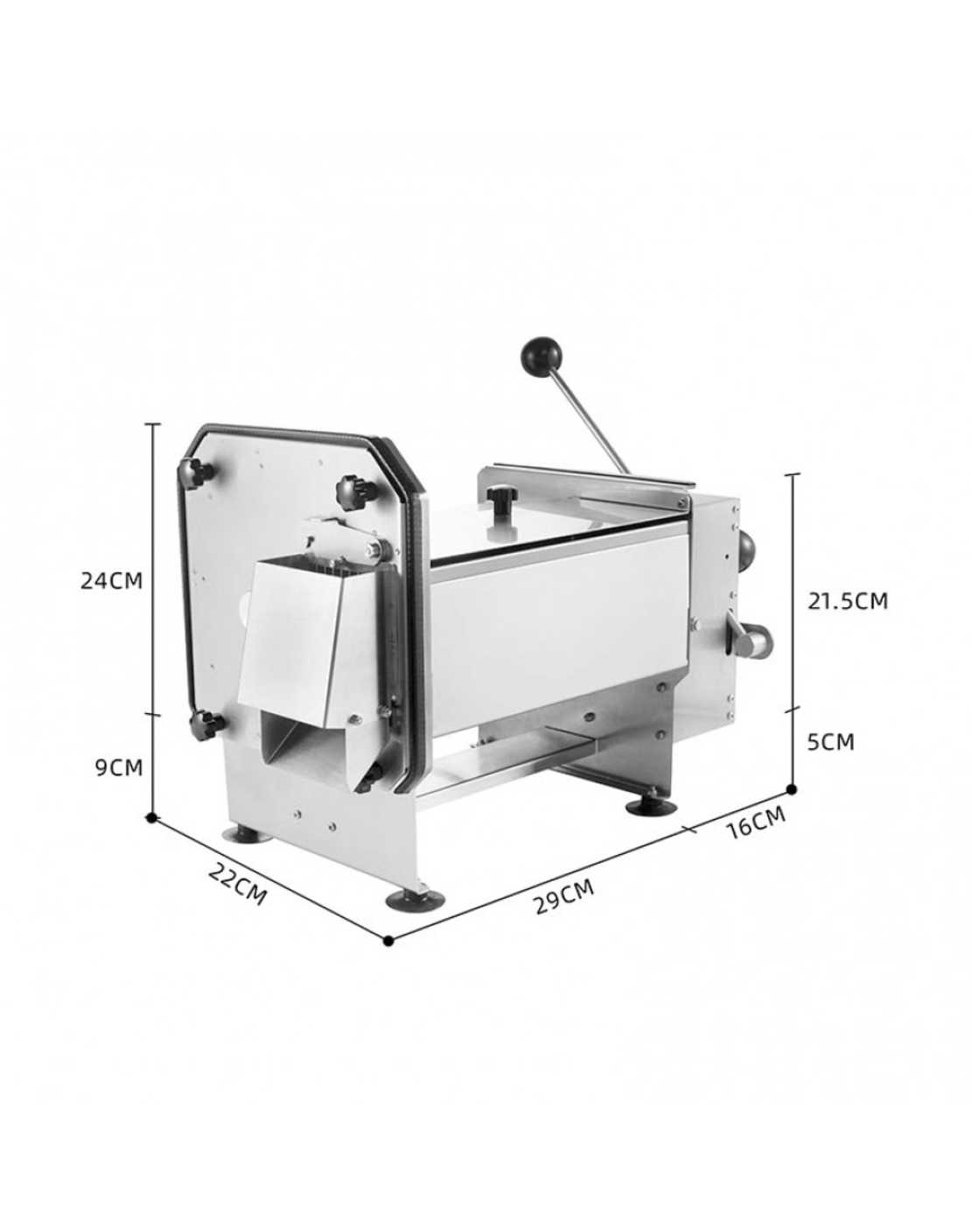 Машина за рязане на кубчета за зеленчуци и плодове - електрическа професионална