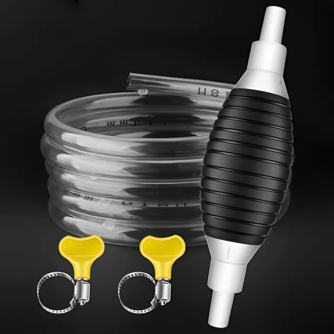 Ръчна помпа с маркуч за преливане на гориво, вода, масло и др.