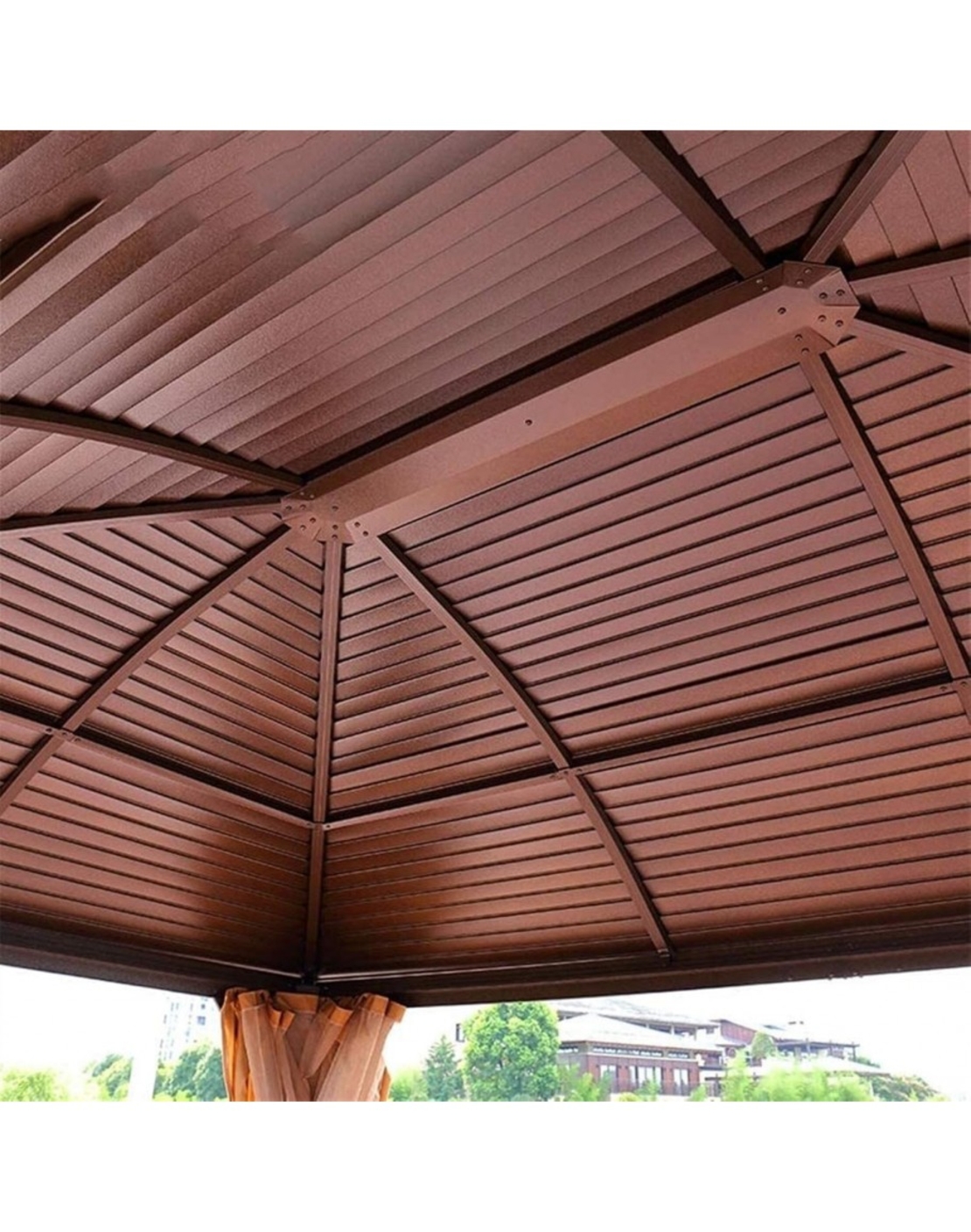 Градинска пергола с алуминиева конструкция