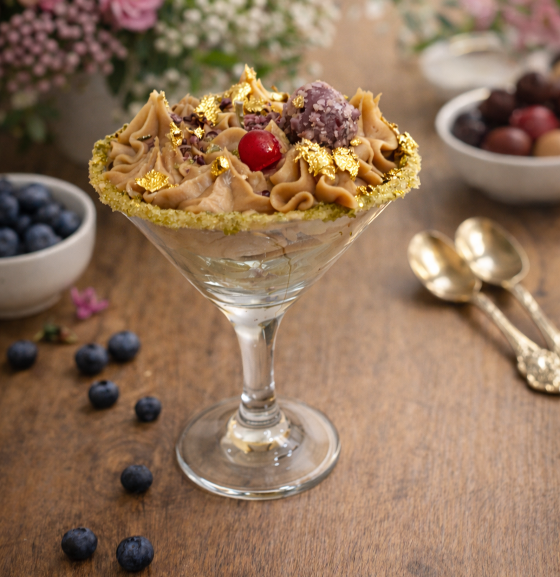 Златен лешников тарт