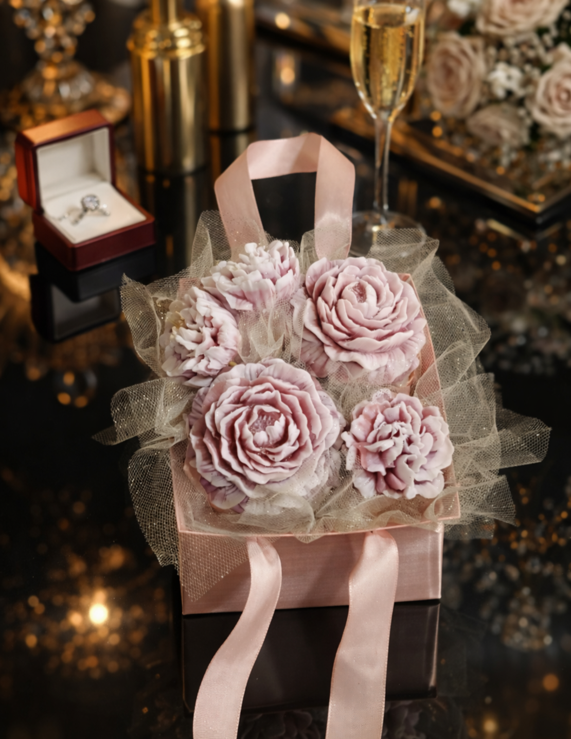 Луксозен сапунен букет