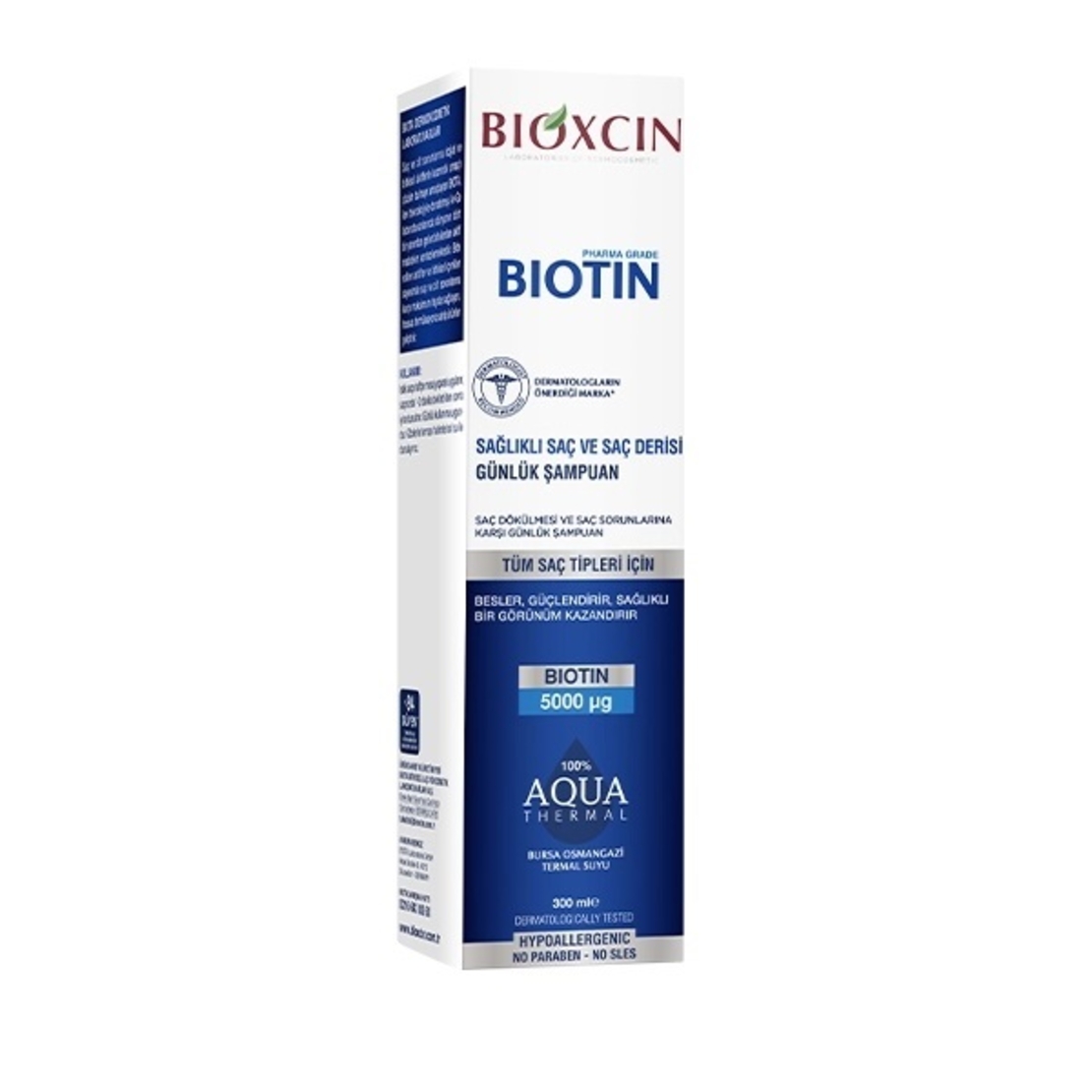 Bioxcin Шампоан с биотин B комплекс и термална вода за жизнена коса, 300ml