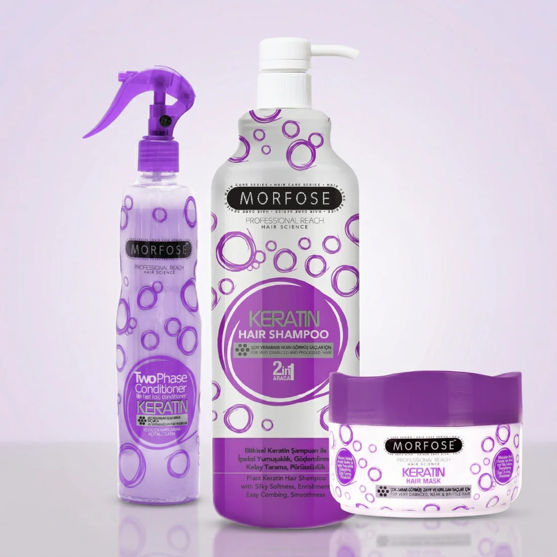 Morfose Keratin – кератин въстановяваща рутина в 3 стъпки за гладка коса и без накъсване
