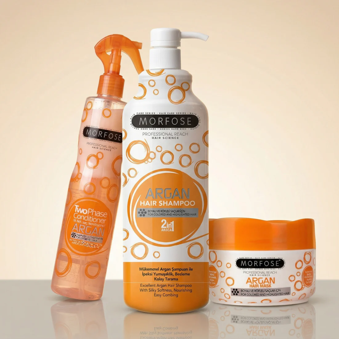 Morfose Argan - Маска за боядисана, суха и увредена коса, 500мл