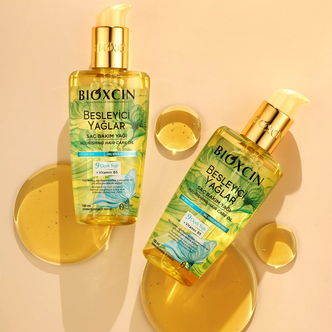 Подхранващо масло за копринено мека, здрава и подхранена коса Bioxcin Nourishing oils, 150 ml