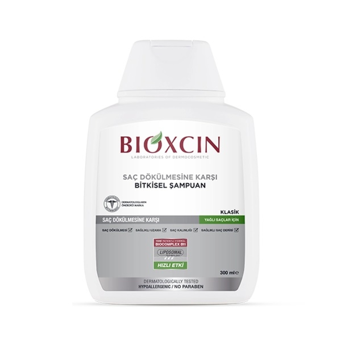 Комплект 3 опаковки Bioxcin Forte Шампоан с черен чесън против косопад 3x300ml