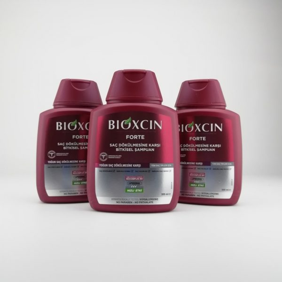 Комплект 3 опаковки Bioxcin Forte Шампоан против интензивен косопад 3x300ml