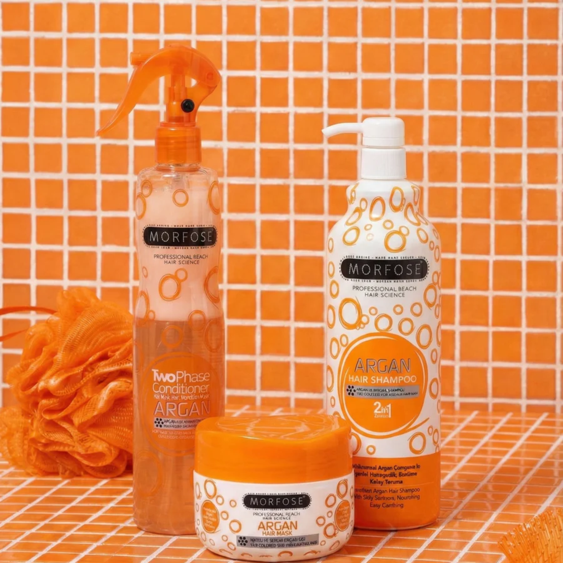 Morfose Argan двуфазен балсам за боядисана и увредена коса, 400мл