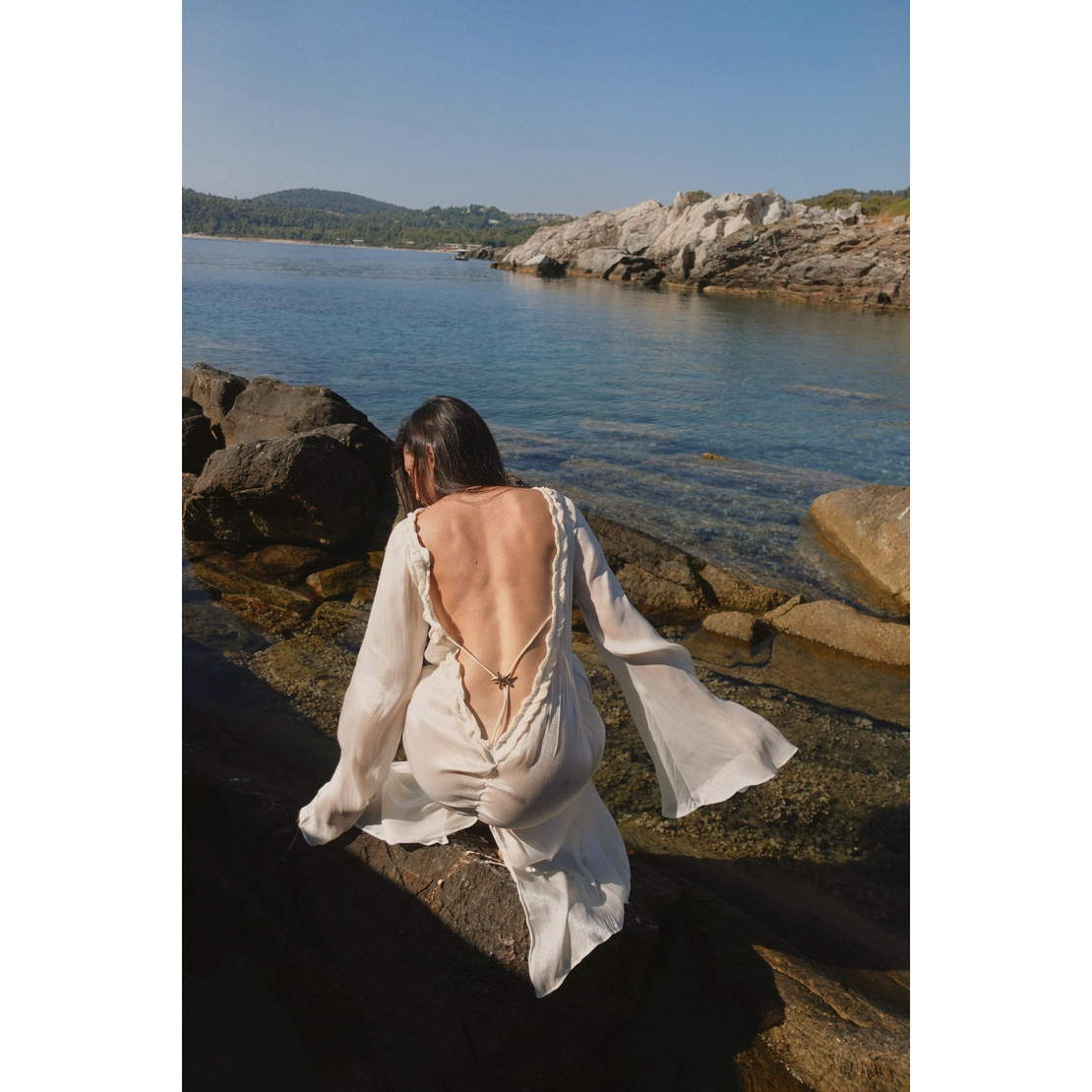 YOUR MERMAID butter yellow beach dress