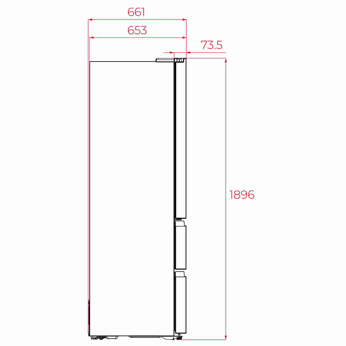Свободностоящ хладилник French Door Teka RFD 77825 черен, LongLife No Frost