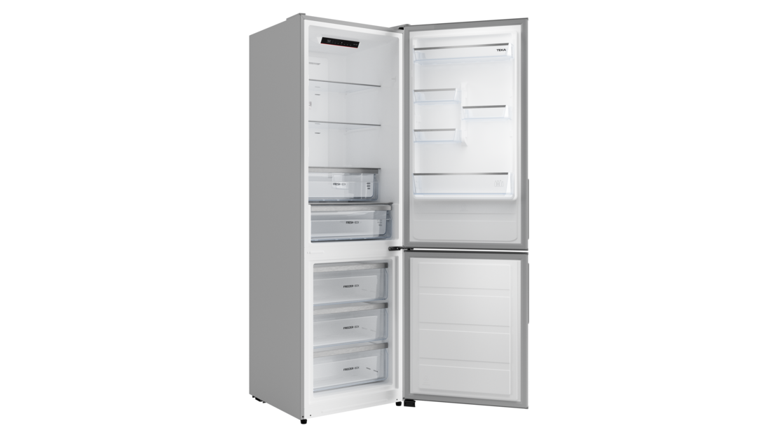 Свободностоящ комбиниран хладилник Teka RBF 44630 WH, Total No Frost, бял