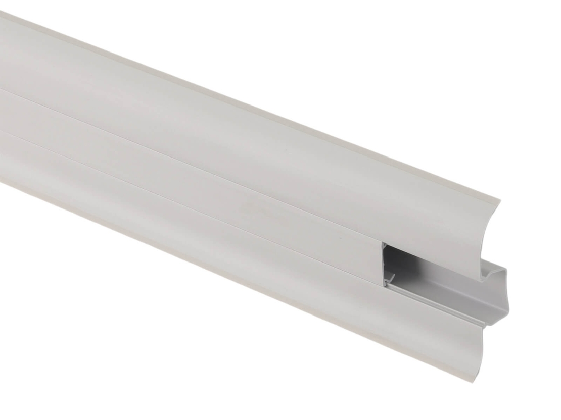 PVC перваз с кабелен канал SG56/03, Сив, 2.5 м