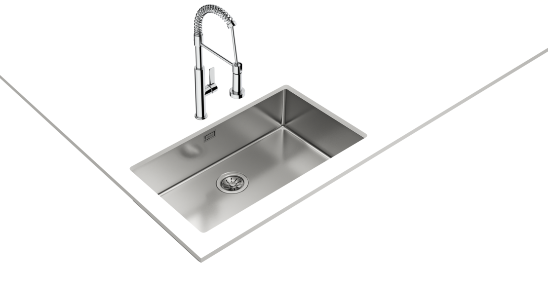 Подплотова иноксова мивка Be Linea RS15 71.40