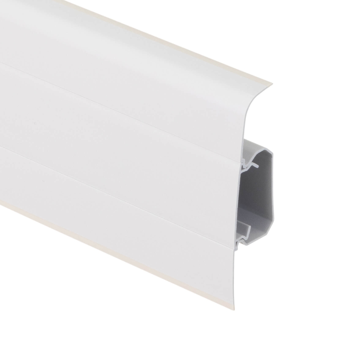 PVC перваз SG75/03 Salag с кабелен канал, Сив, 2.2 м