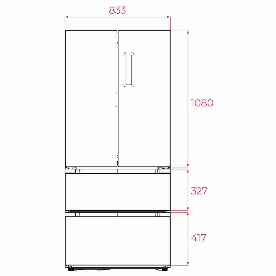 Свободностоящ хладилник French Door Teka RFD 77825 черен, LongLife No Frost