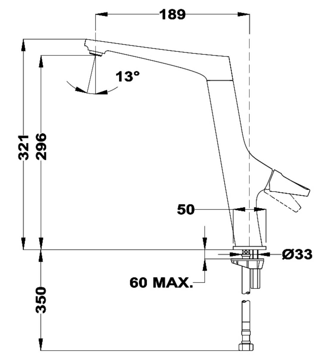 Смесител Teka SENSE SE 915