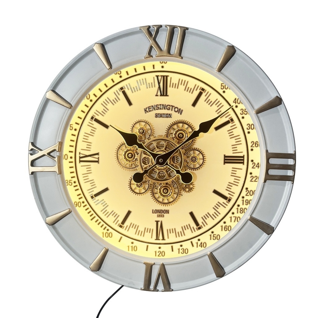 Стенен часовник ф60см, K5519-60-LED-R1