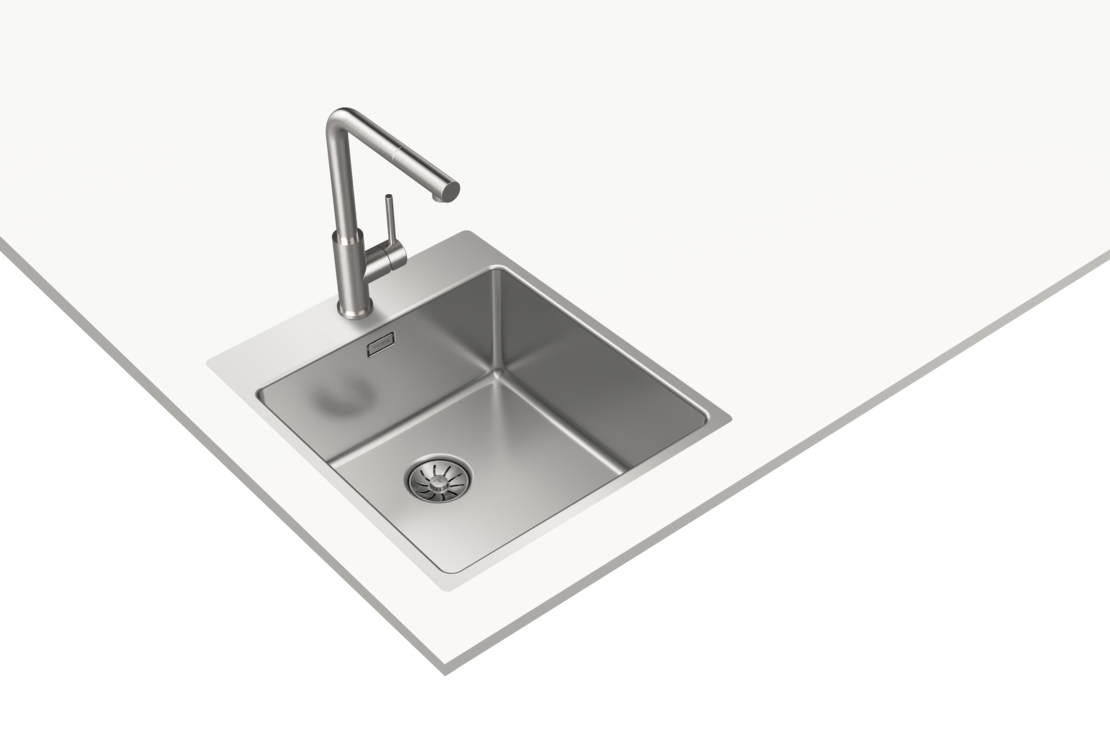 Иноксова мивка за вграждане ForLine RS15 40.40