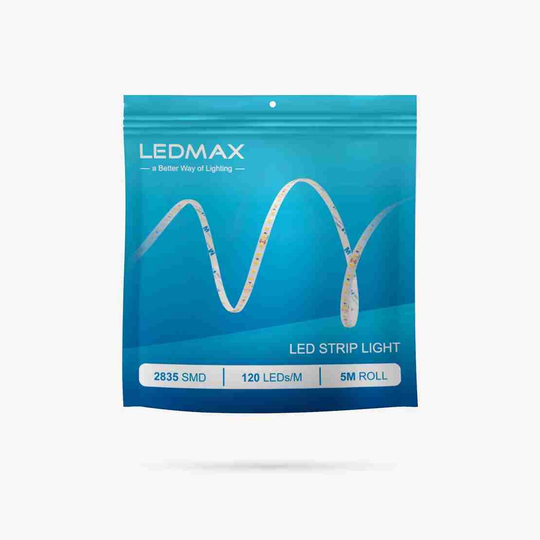 LED лента LEDMAX, 8W, 3000K, 12V, 5 метра