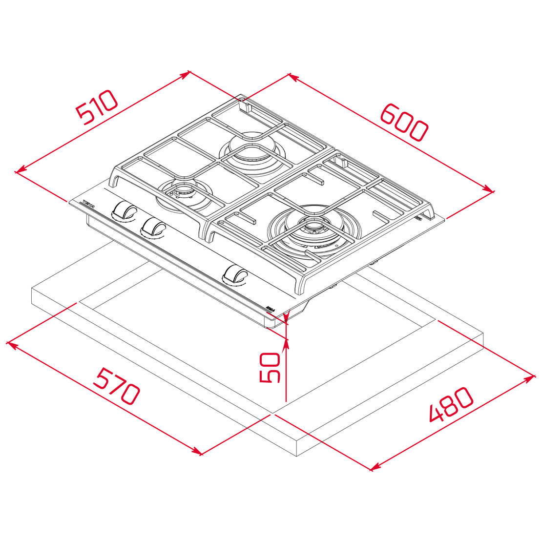 Готварски плот Teka GZC 63310 XB