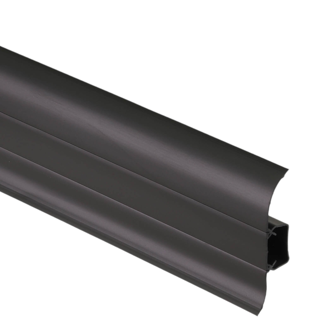 PVC перваз с кабелен канал SG56/15, Черен, 2.5 м