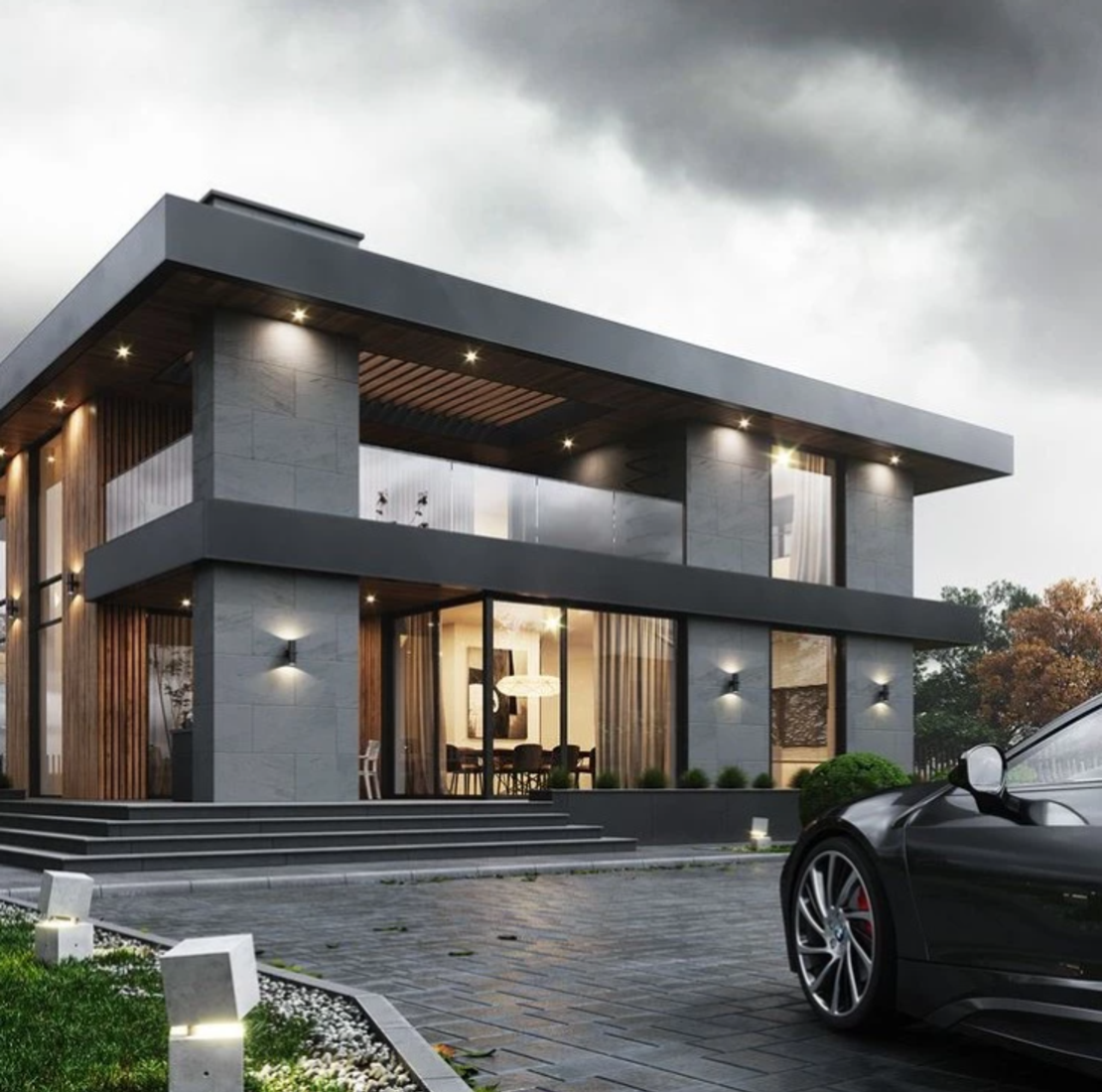 Гъвкав панел камък Сив W555 120x60см