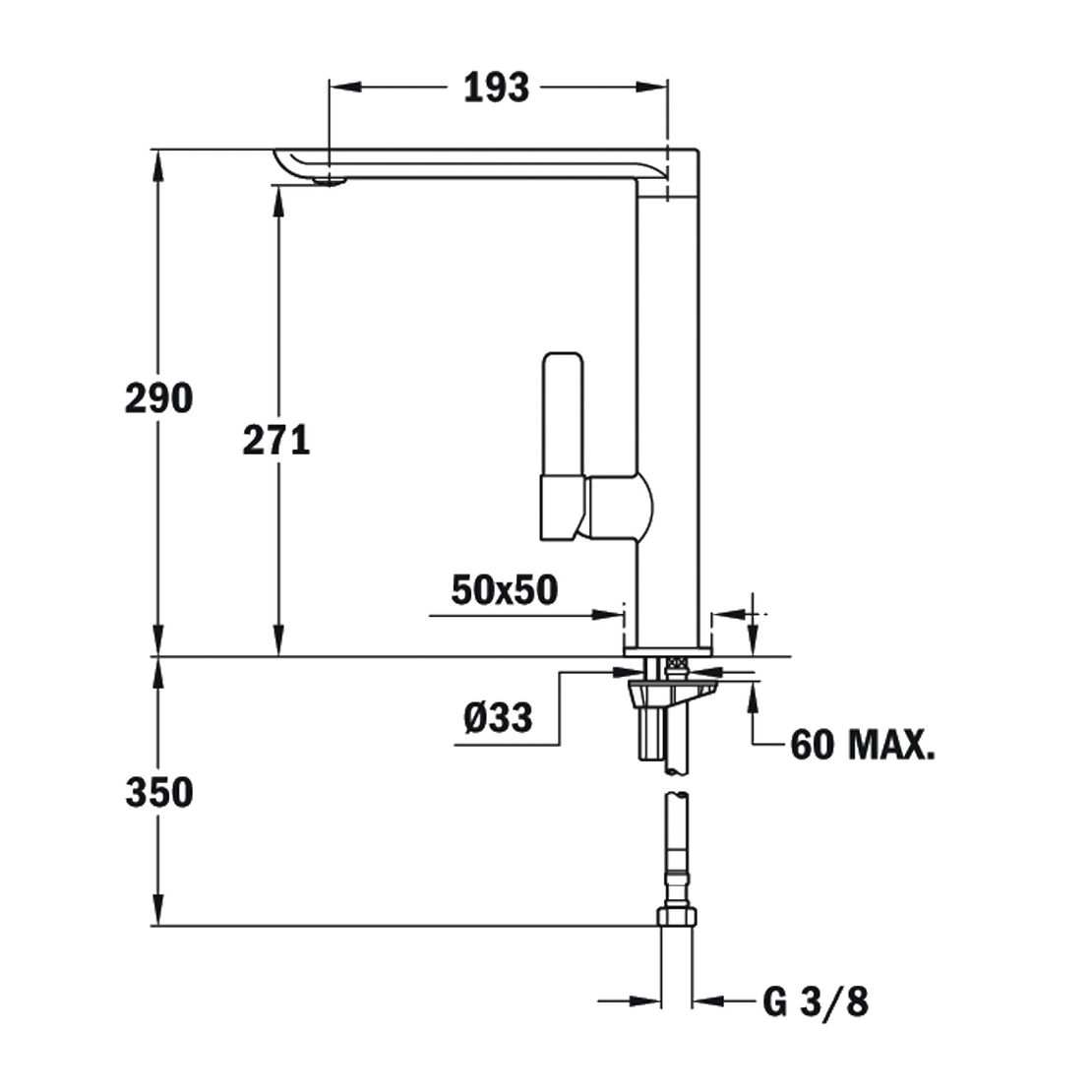 Смесител Teka FO 915 ХРОМ