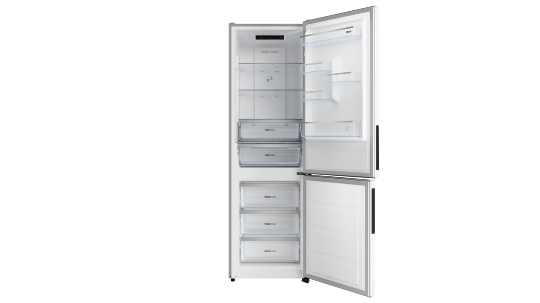 Свободностоящ комбиниран хладилник Teka RBF 44630 WH, Total No Frost, бял