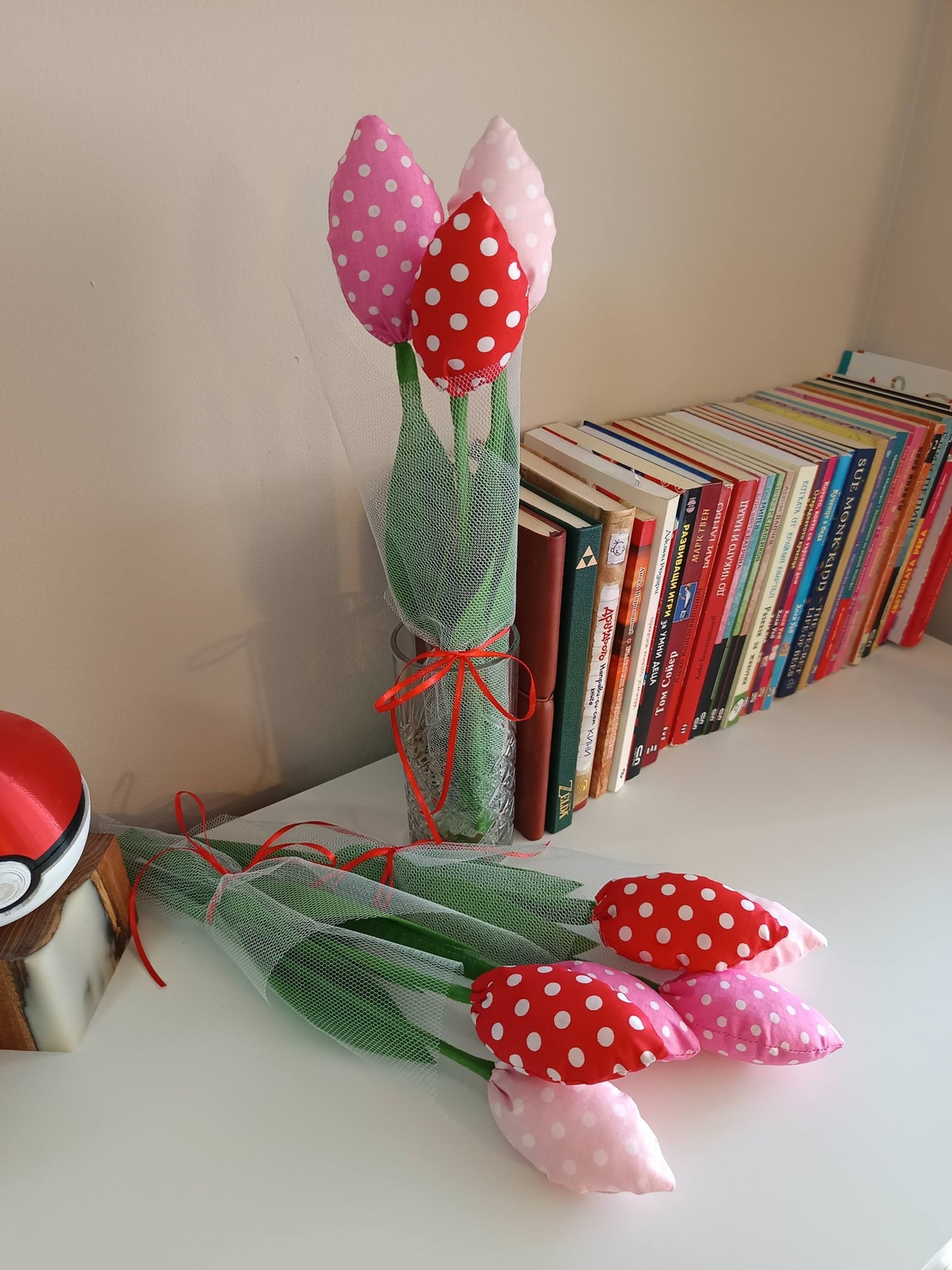 Лалета от текстил 3бр