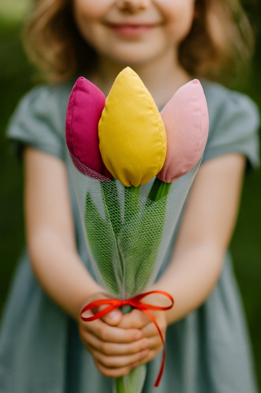 Лалета от текстил 3бр