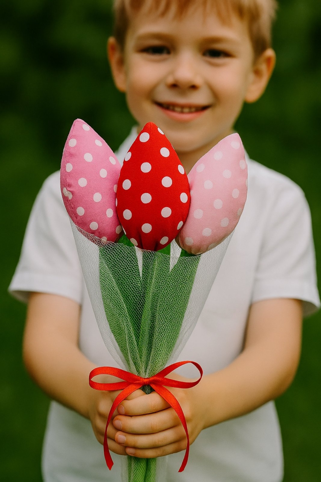 Лалета от текстил 3бр