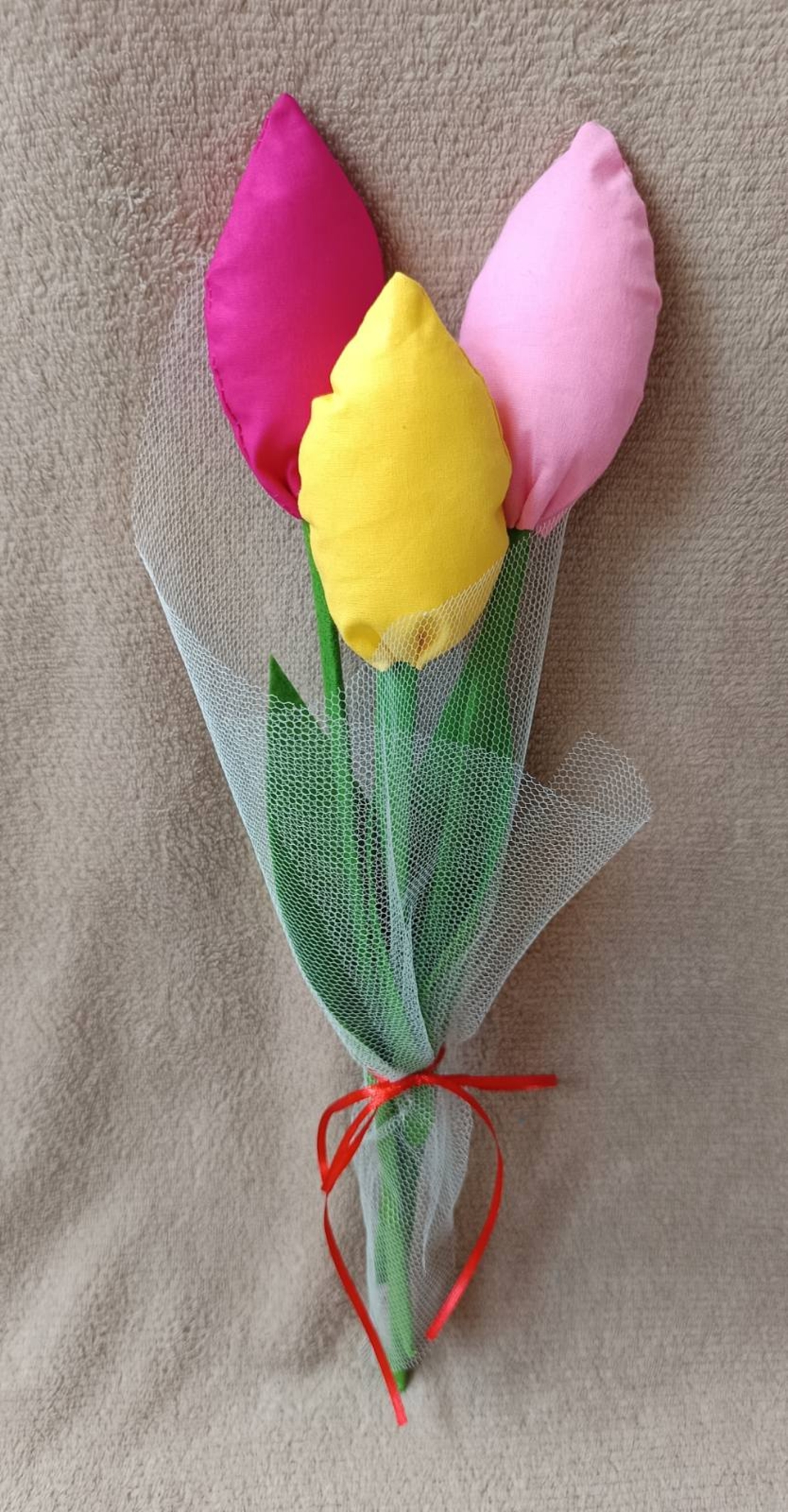 Лалета от текстил 3бр