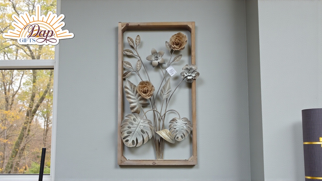 Пано за стена дърво и метал (3954700)