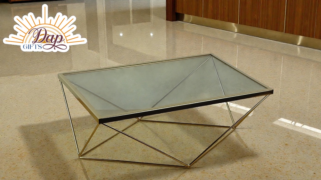 Стъклена Масичка С Метал (4729473)