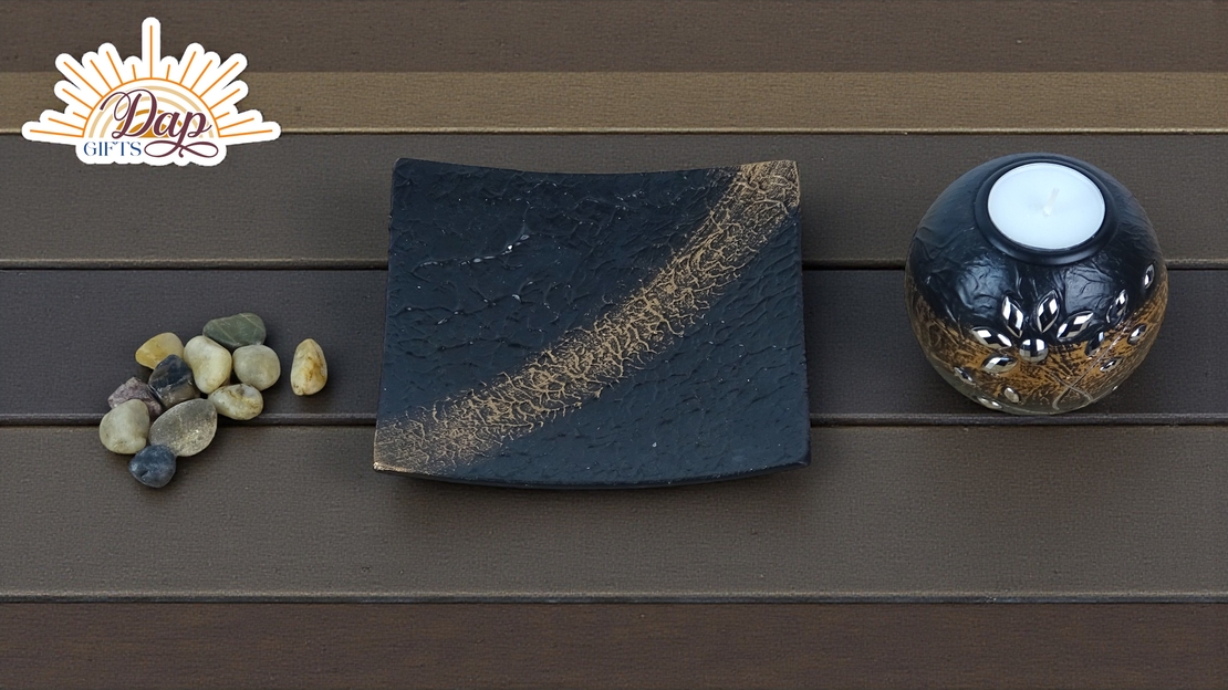 Свещник с камъни (0472638)