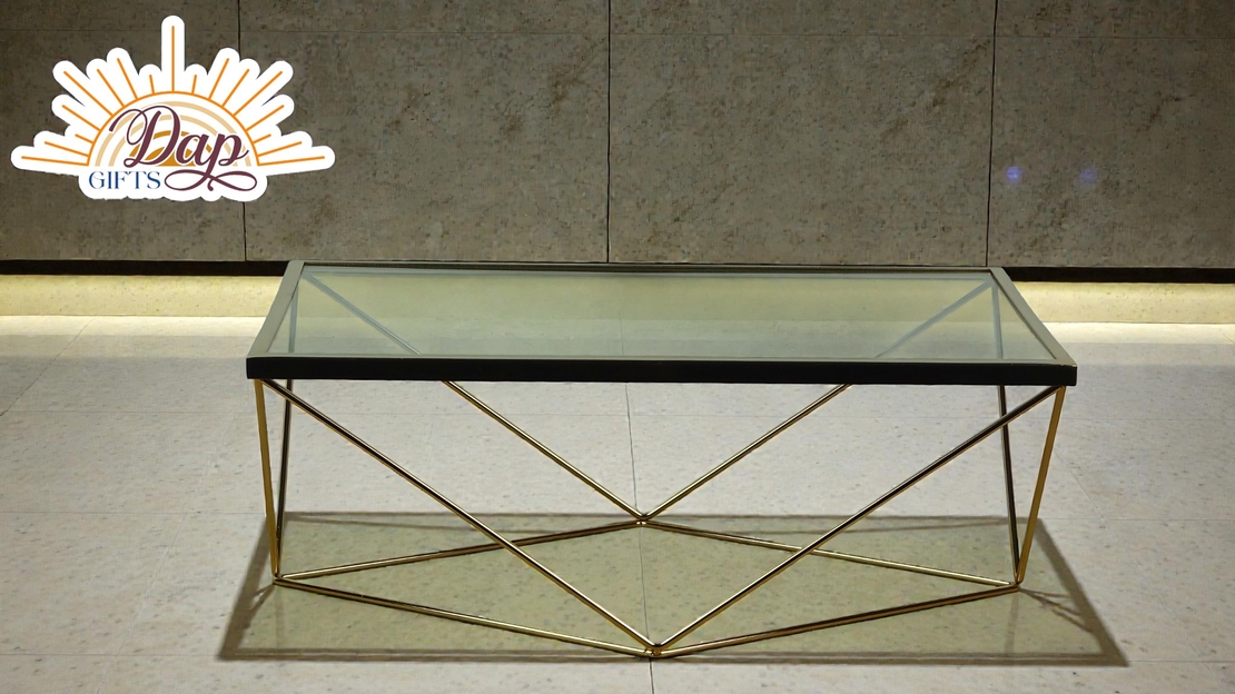 Стъклена Масичка С Метал (4729473)