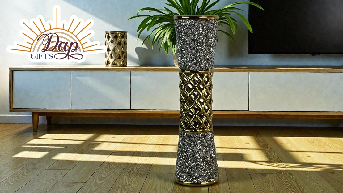 Керамична Ваза С Камъни (7748263)