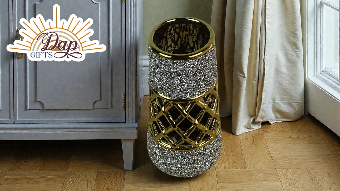 Керамична Ваза С Камъни (7748265)