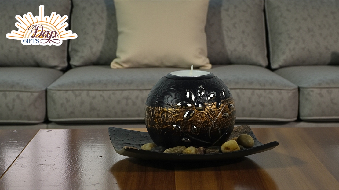 Свещник с камъни (0472638)