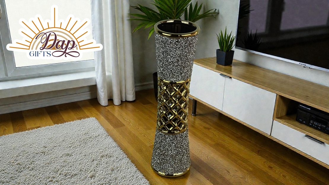 Керамична Ваза С Камъни (7748263)