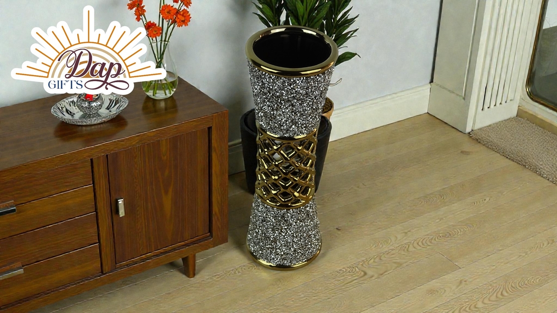 Керамична Ваза С Камъни (7748264)