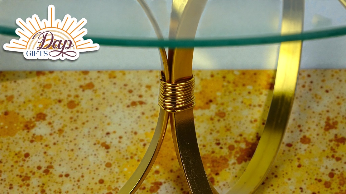 Стъклена Масичка С Метал (4729474)