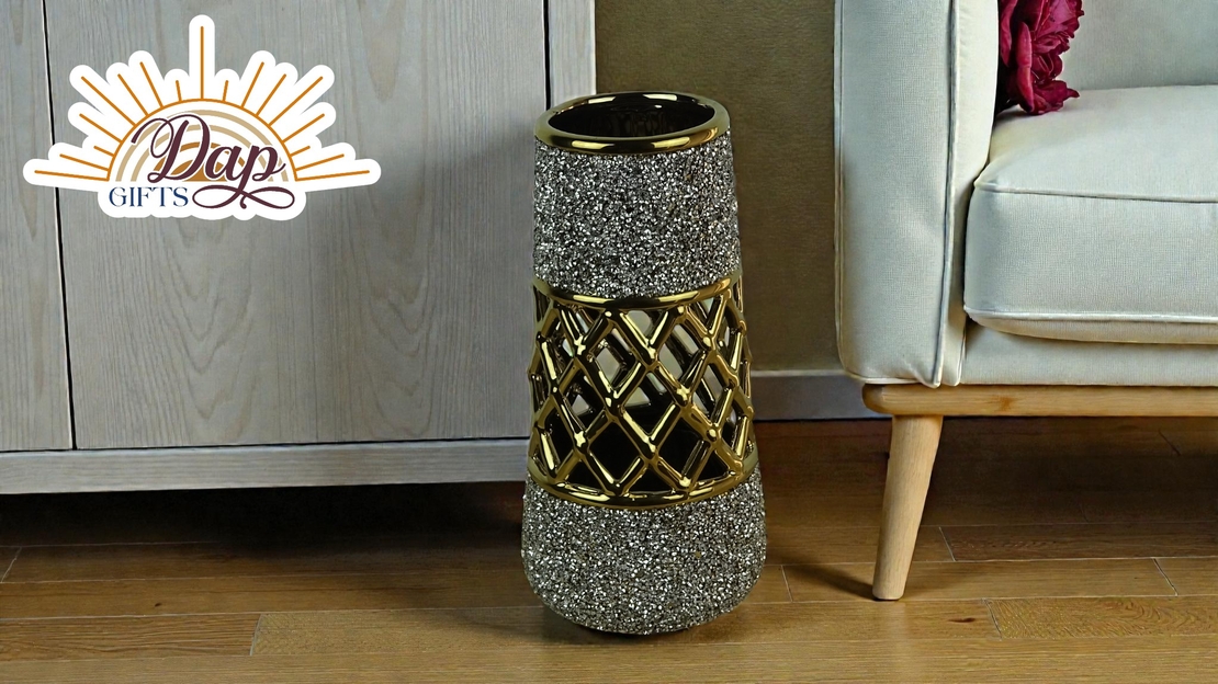 Керамична Ваза С Камъни (7748265)